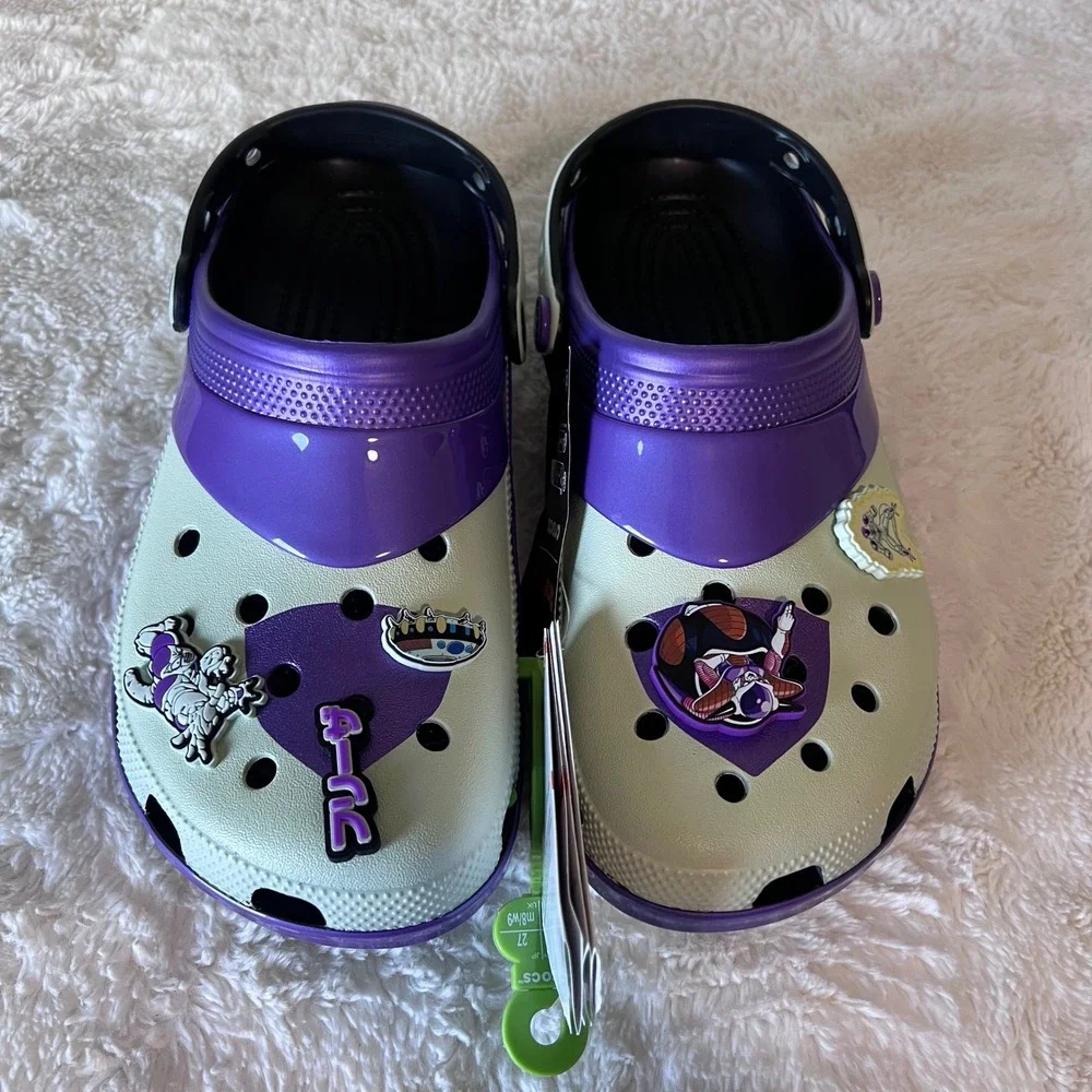 Crocs Dragon Ball Z Frieza Classic Clogs Purple White Mens 9 Women 11 211202-90H